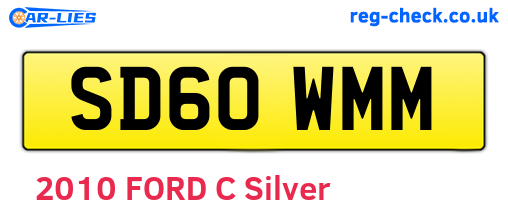 SD60WMM are the vehicle registration plates.