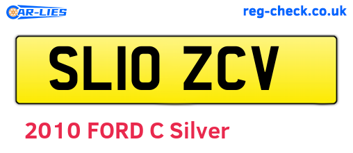 SL10ZCV are the vehicle registration plates.