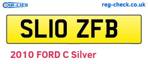 SL10ZFB are the vehicle registration plates.