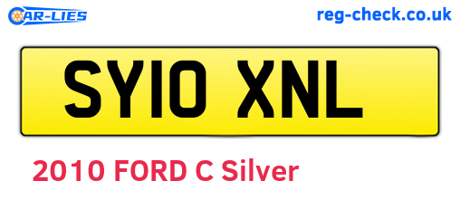SY10XNL are the vehicle registration plates.