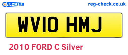 WV10HMJ are the vehicle registration plates.