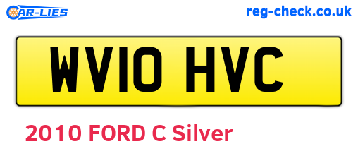 WV10HVC are the vehicle registration plates.