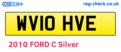 WV10HVE are the vehicle registration plates.