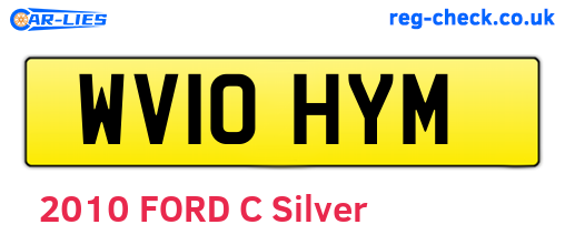 WV10HYM are the vehicle registration plates.