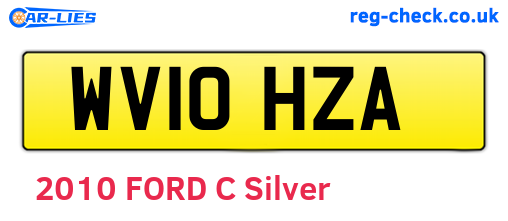 WV10HZA are the vehicle registration plates.