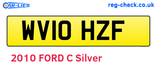 WV10HZF are the vehicle registration plates.