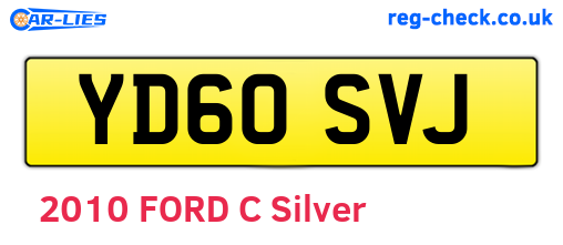YD60SVJ are the vehicle registration plates.