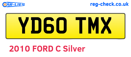 YD60TMX are the vehicle registration plates.