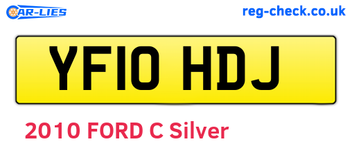 YF10HDJ are the vehicle registration plates.