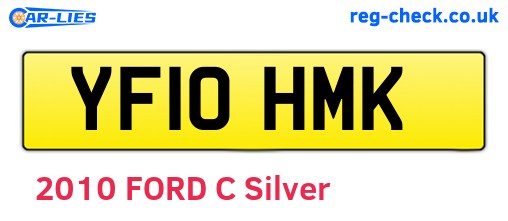 YF10HMK are the vehicle registration plates.