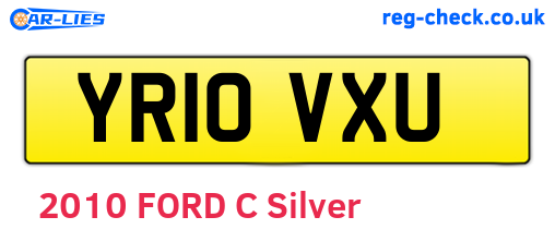YR10VXU are the vehicle registration plates.
