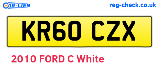 KR60CZX are the vehicle registration plates.