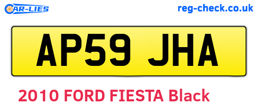 AP59JHA are the vehicle registration plates.