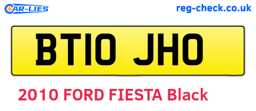 BT10JHO are the vehicle registration plates.