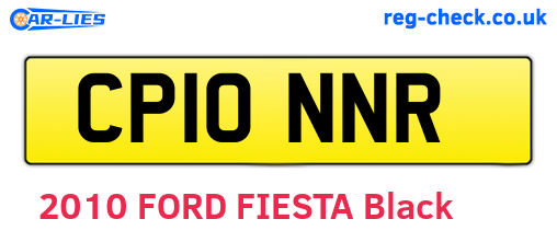 CP10NNR are the vehicle registration plates.