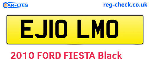 EJ10LMO are the vehicle registration plates.