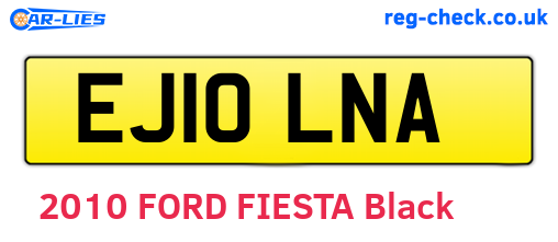 EJ10LNA are the vehicle registration plates.