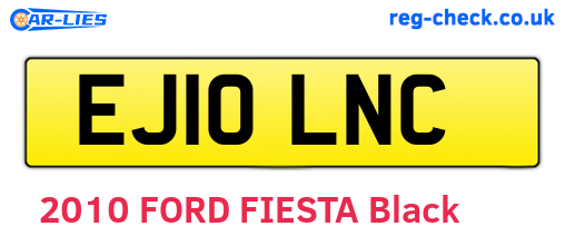 EJ10LNC are the vehicle registration plates.