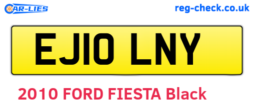 EJ10LNY are the vehicle registration plates.