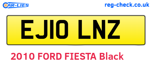 EJ10LNZ are the vehicle registration plates.