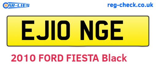 EJ10NGE are the vehicle registration plates.