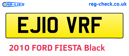 EJ10VRF are the vehicle registration plates.