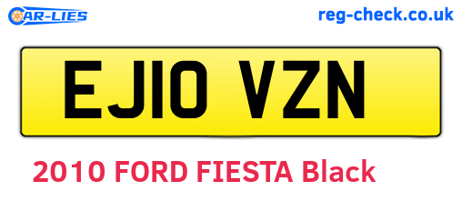 EJ10VZN are the vehicle registration plates.