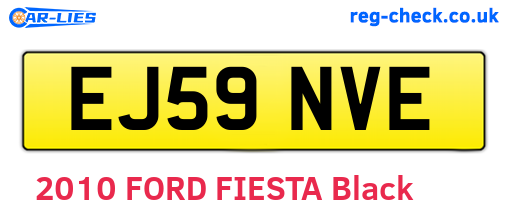 EJ59NVE are the vehicle registration plates.