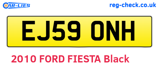 EJ59ONH are the vehicle registration plates.