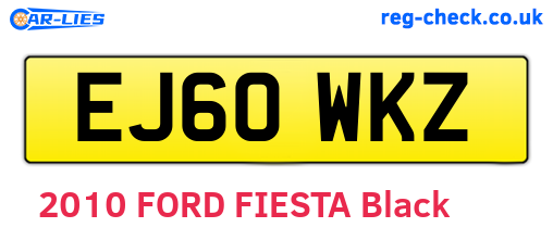 EJ60WKZ are the vehicle registration plates.
