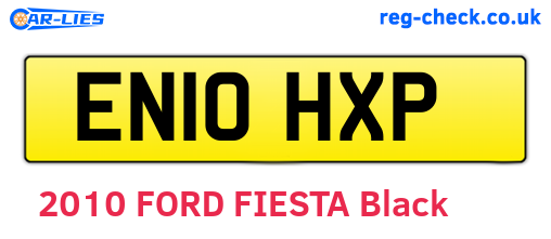 EN10HXP are the vehicle registration plates.