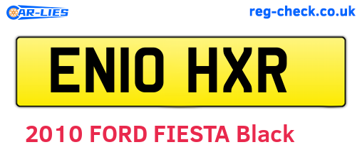 EN10HXR are the vehicle registration plates.