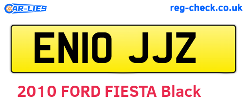 EN10JJZ are the vehicle registration plates.