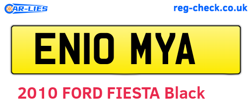 EN10MYA are the vehicle registration plates.