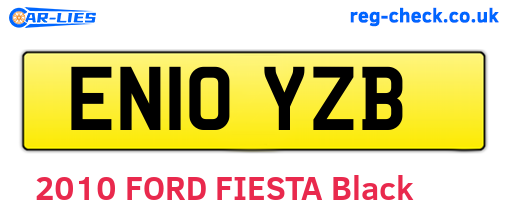 EN10YZB are the vehicle registration plates.