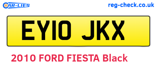 EY10JKX are the vehicle registration plates.
