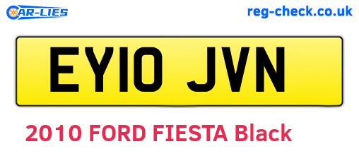 EY10JVN are the vehicle registration plates.