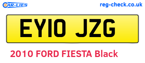 EY10JZG are the vehicle registration plates.