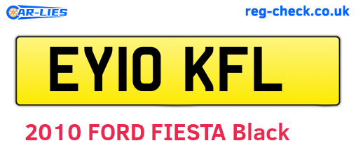 EY10KFL are the vehicle registration plates.