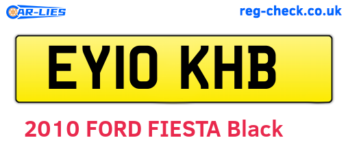 EY10KHB are the vehicle registration plates.