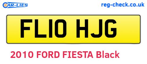 FL10HJG are the vehicle registration plates.