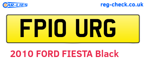 FP10URG are the vehicle registration plates.