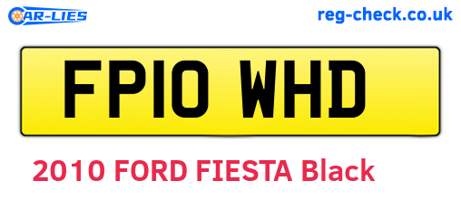 FP10WHD are the vehicle registration plates.