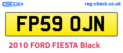 FP59OJN are the vehicle registration plates.