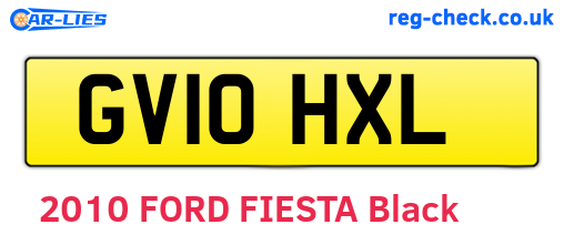 GV10HXL are the vehicle registration plates.