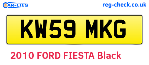 KW59MKG are the vehicle registration plates.