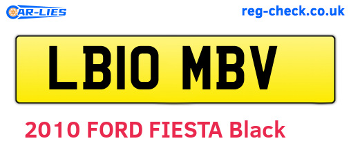 LB10MBV are the vehicle registration plates.