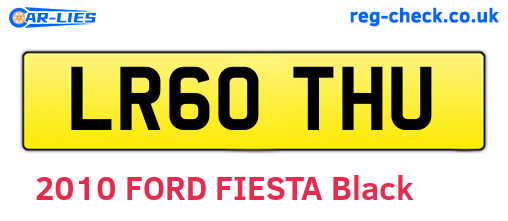 LR60THU are the vehicle registration plates.