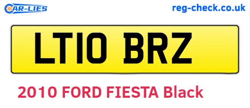 LT10BRZ are the vehicle registration plates.
