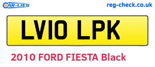 LV10LPK are the vehicle registration plates.